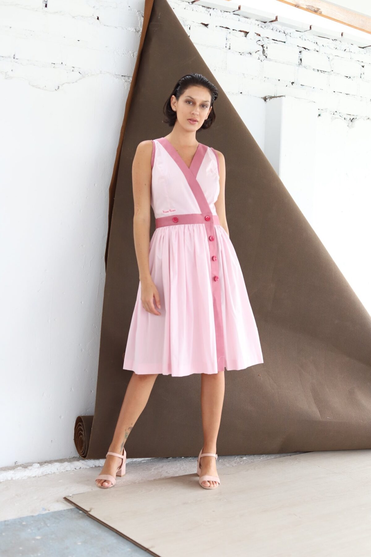Vestido Isabel Rosa - Imagen 2