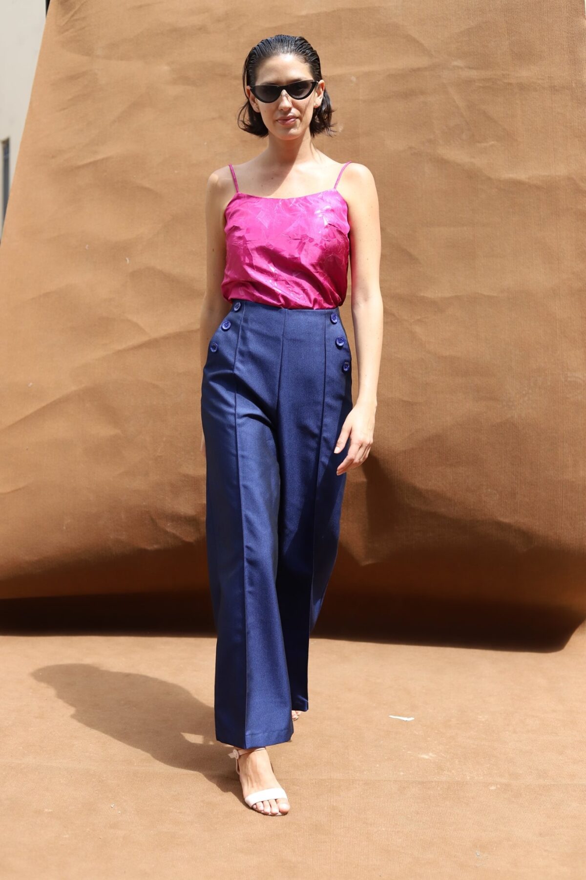 Pantalón flare Azul