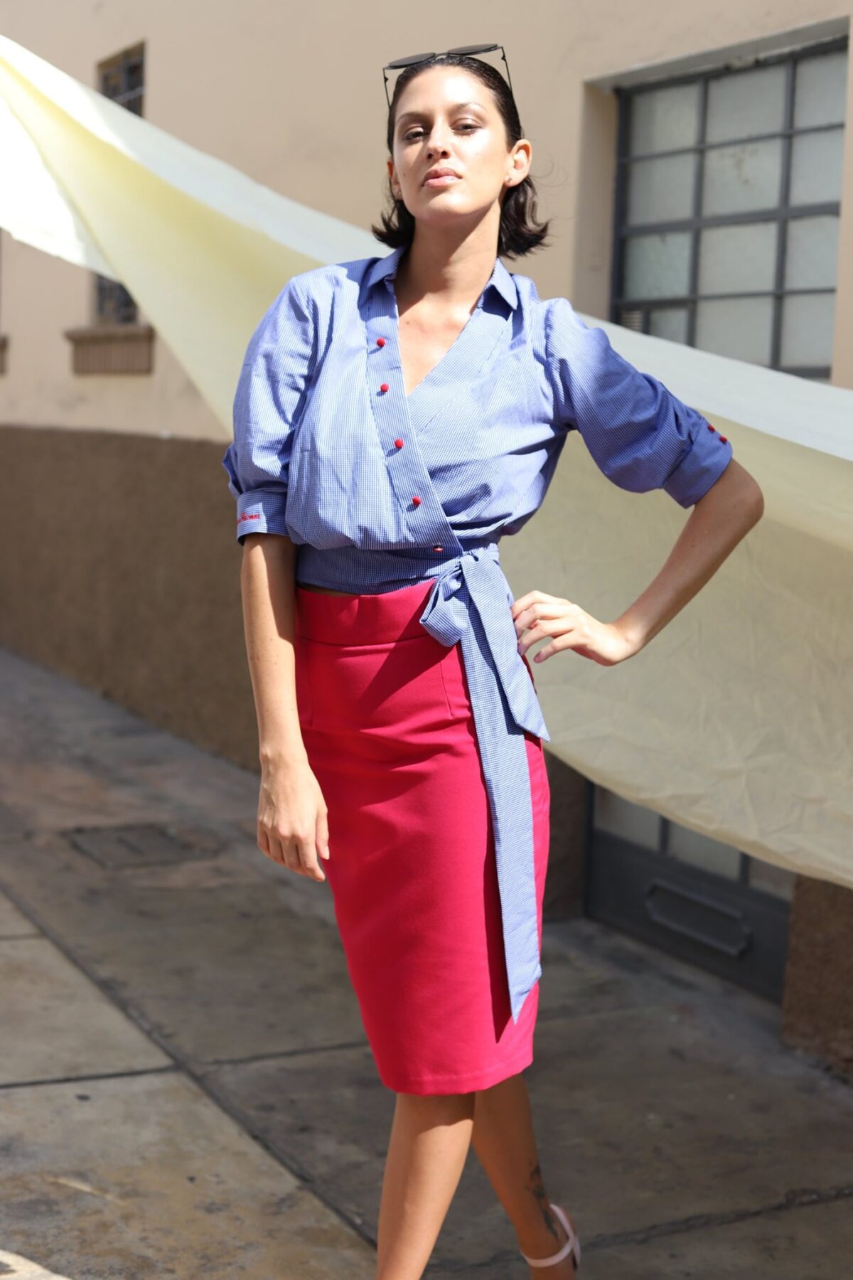 Falda Tubo Fucsia