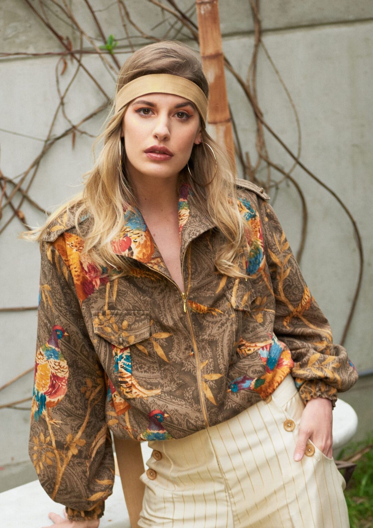 Casaca Bomber Cuello Cisne