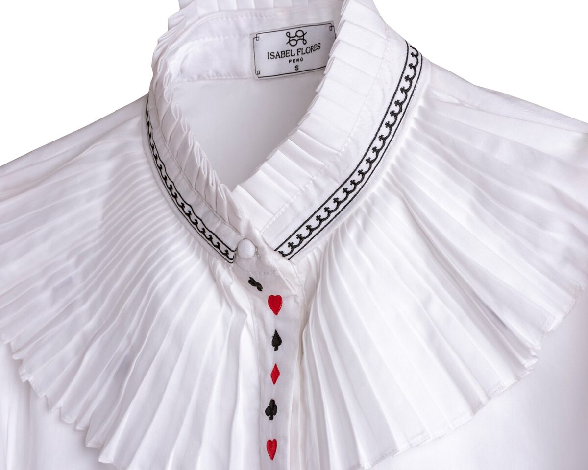 Blusa Poeta de cuello plisado - Imagen 4