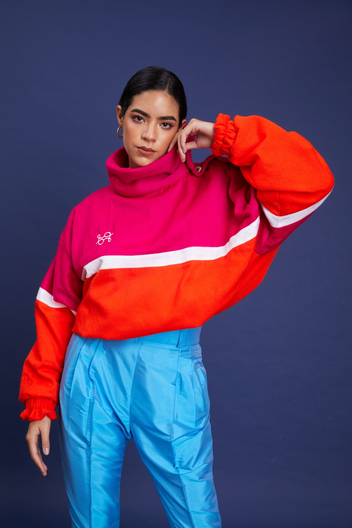 Bomber Sweatshirt Cynthia bayeta - Imagen 4
