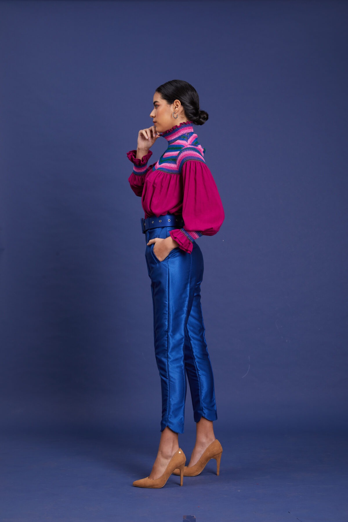 Pantalón Pitillo Azul - Imagen 4