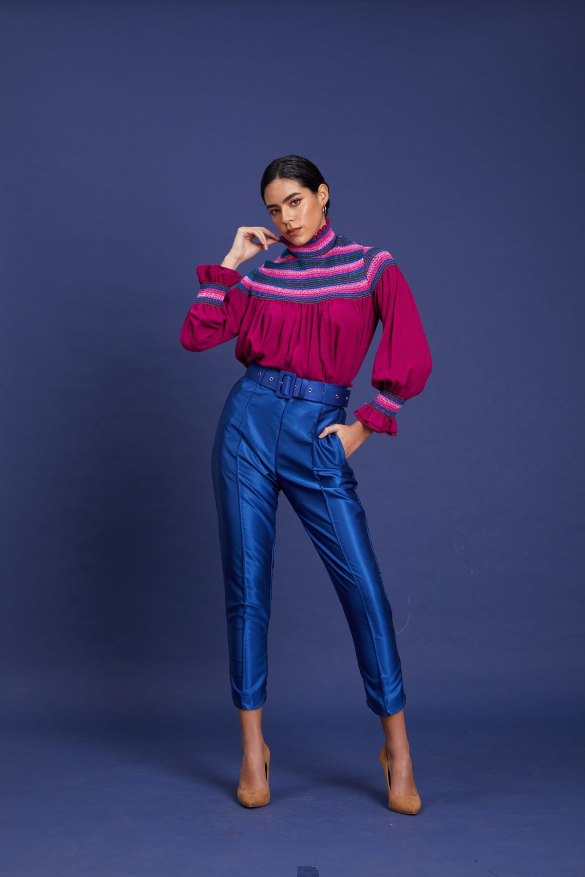 Pantalón Pitillo Azul - Imagen 3