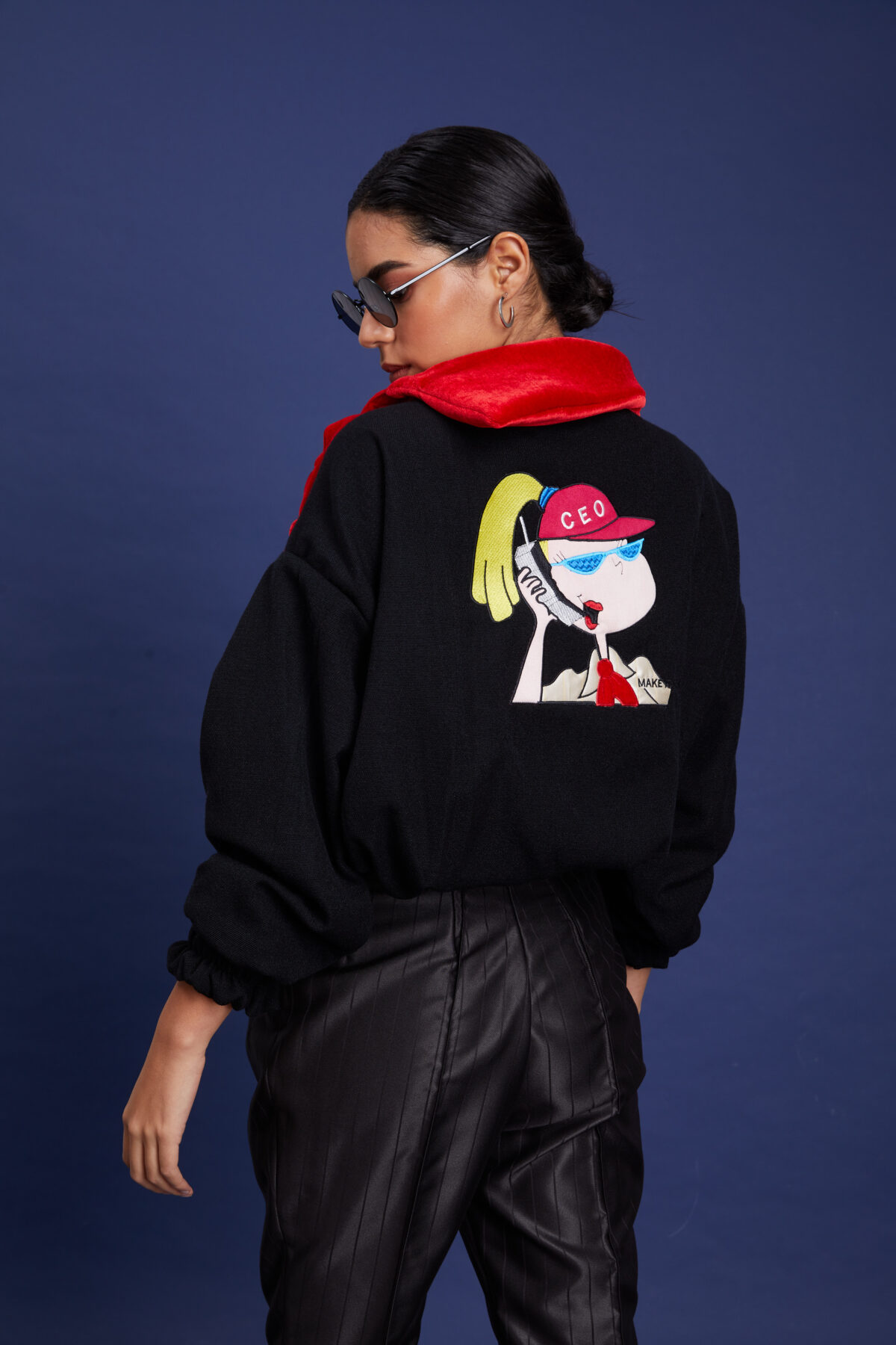 Bomber Sweatshirt Charlotte bayeta - Imagen 3
