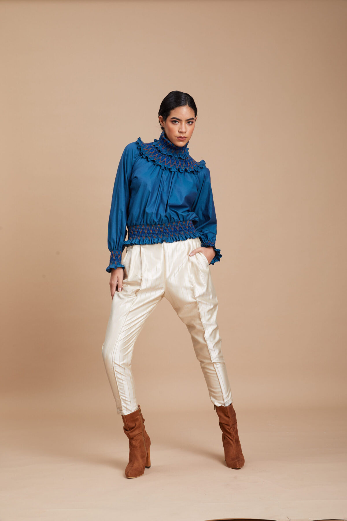 Pantalón Hortencia crema