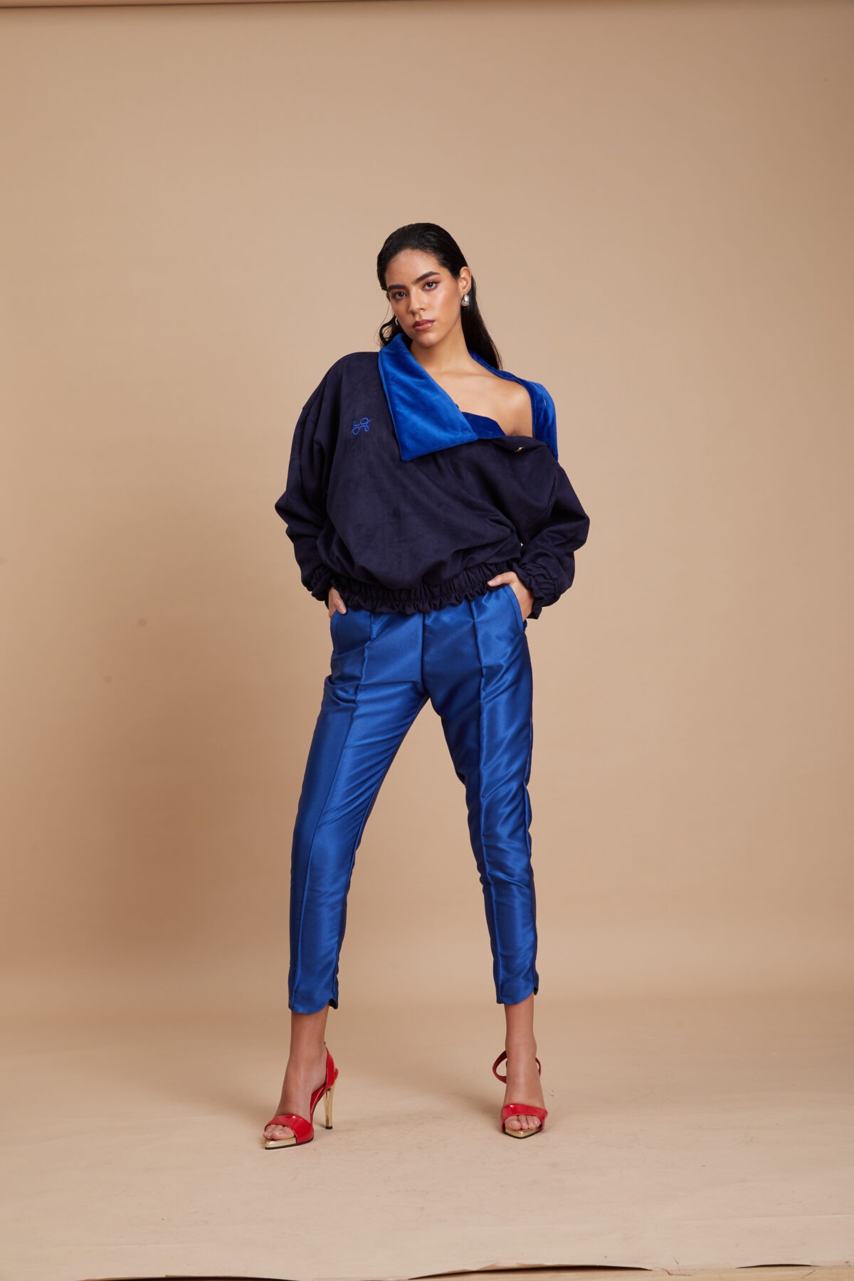 Pantalón Pitillo azul klein - Imagen 4