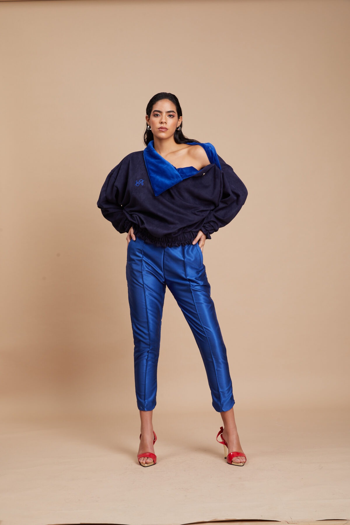 Pantalón Pitillo azul klein - Imagen 3