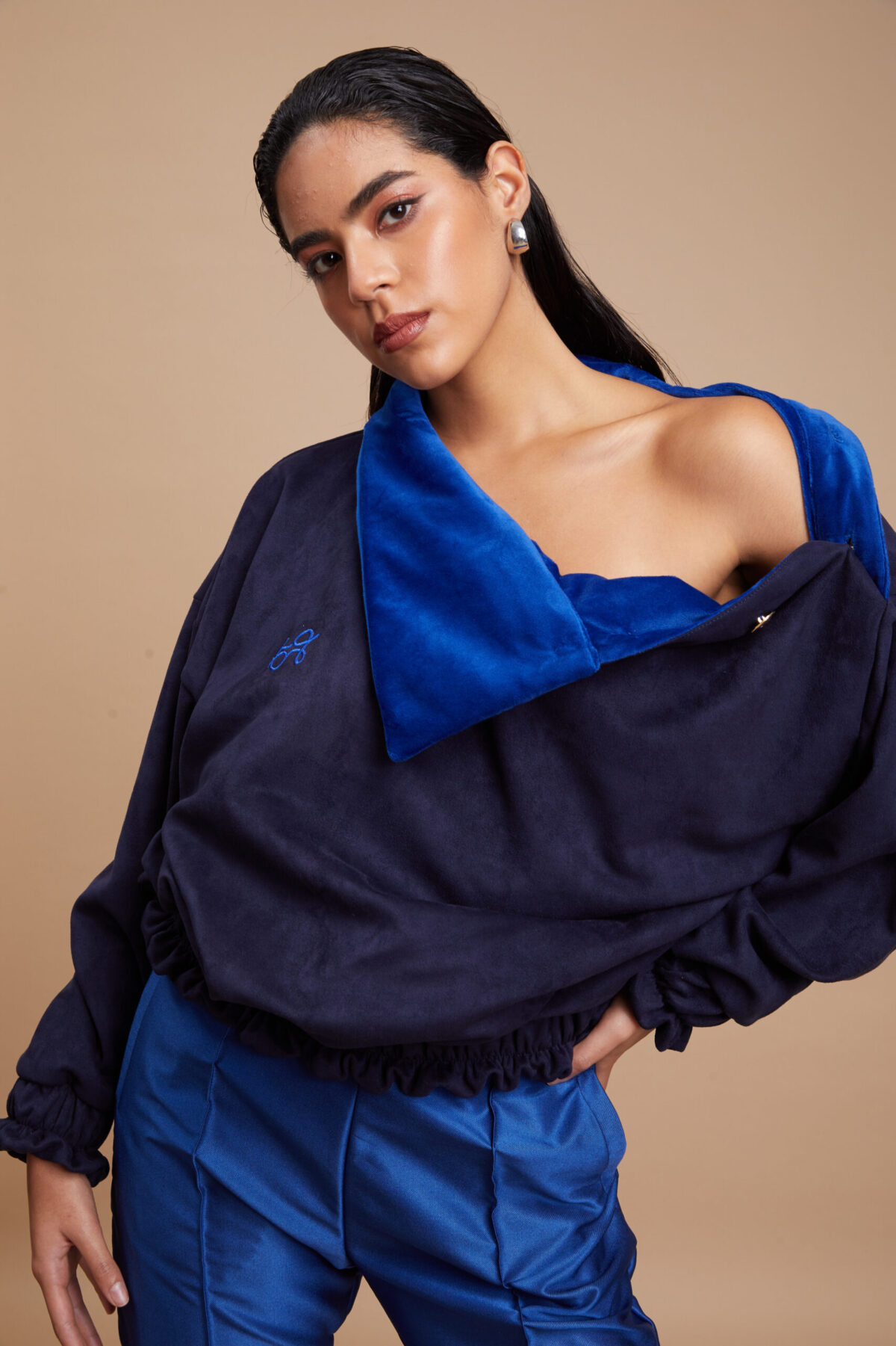 Bomber Sweatshirt Cynthia Suede - Imagen 4