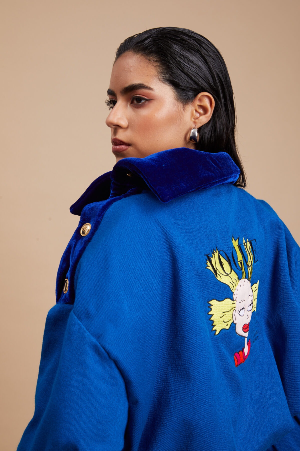Sweatshirt bomber Cynthia bayeta Klein - Imagen 2