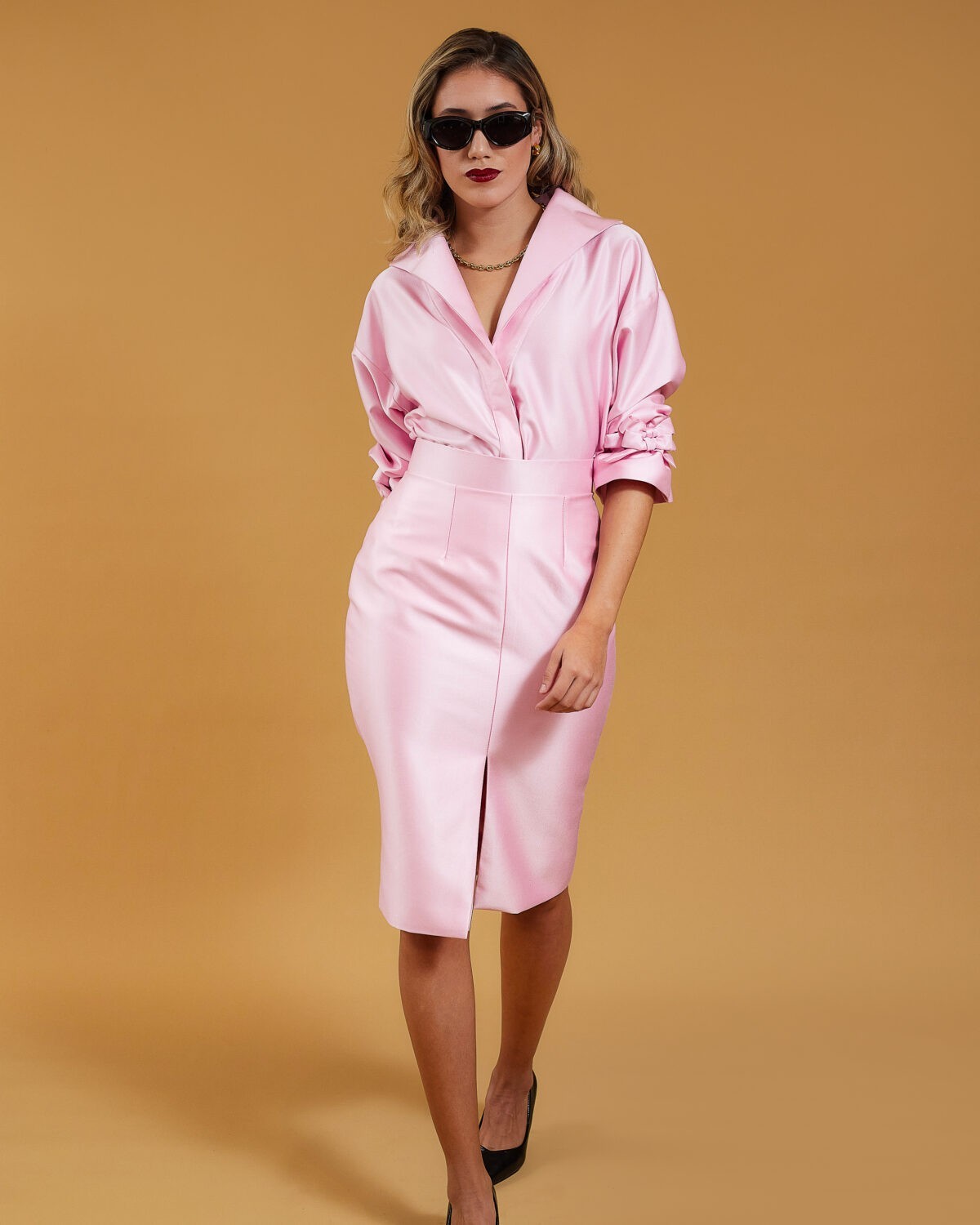 Falda Yuraq Rosa