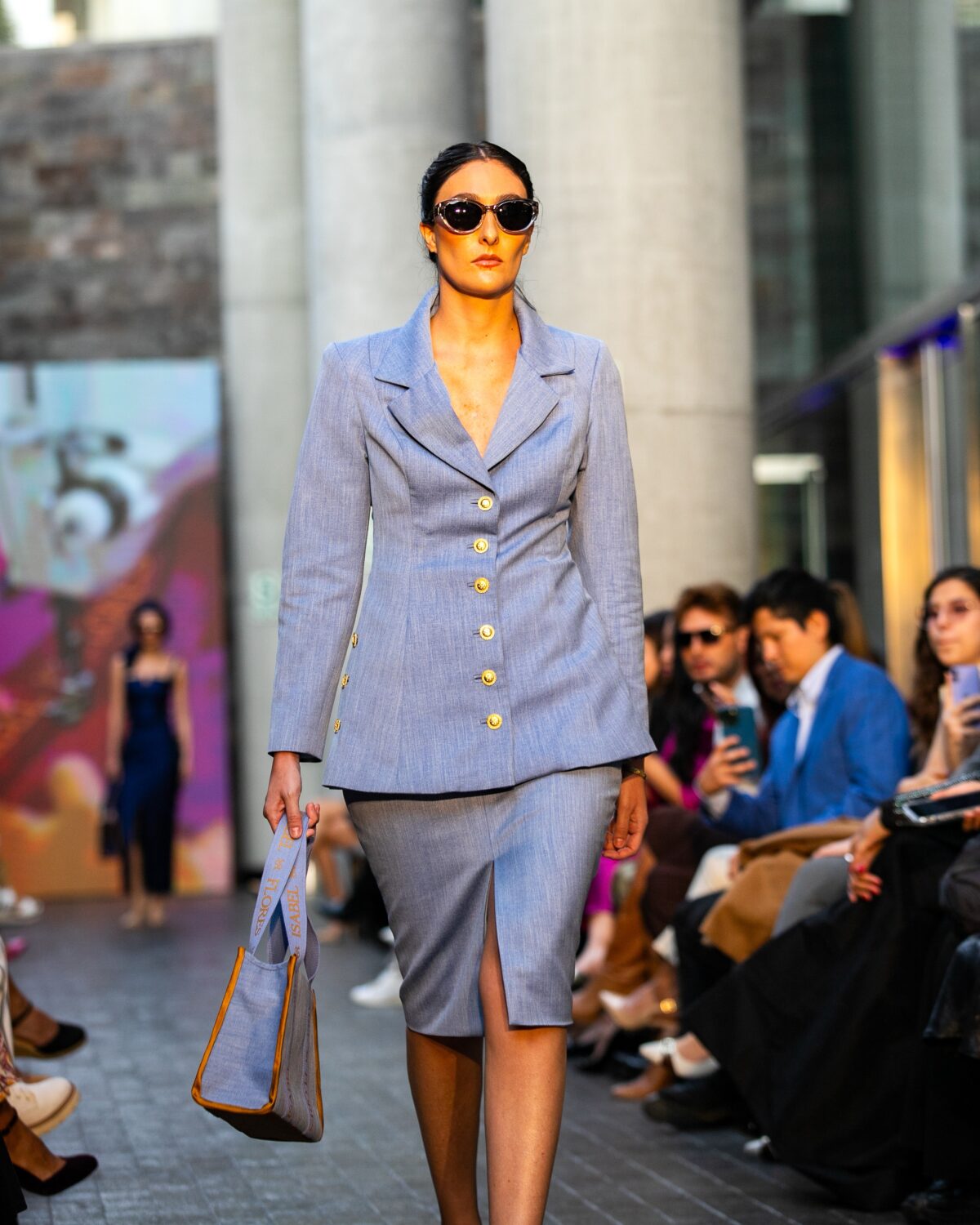 Falda Yuraq Azul