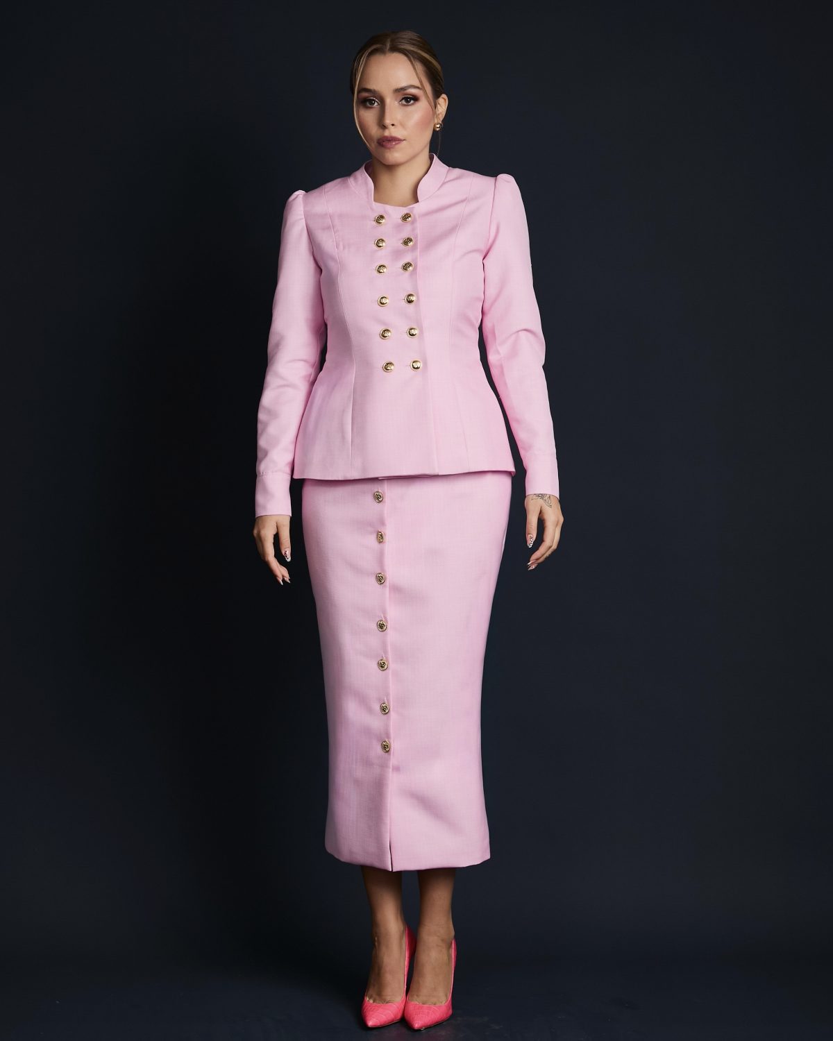 Maxi Falda Qoyllur Rosa