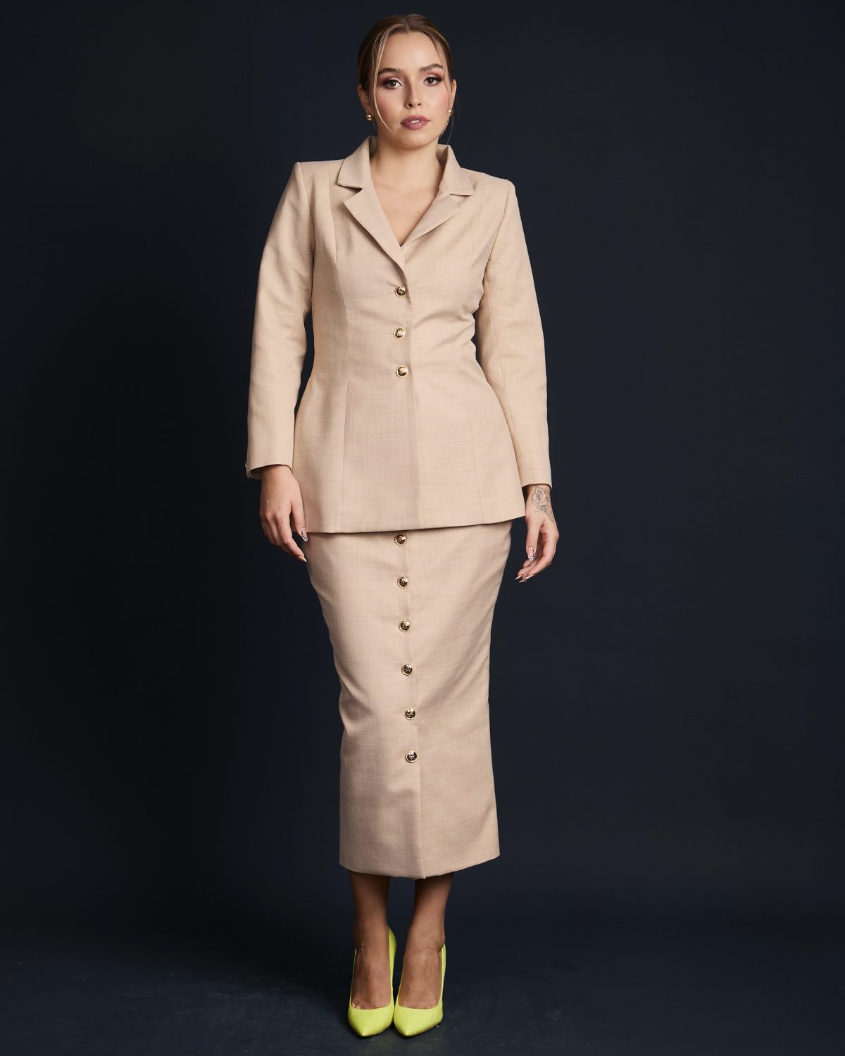 Maxi Falda Qoyllur Camel