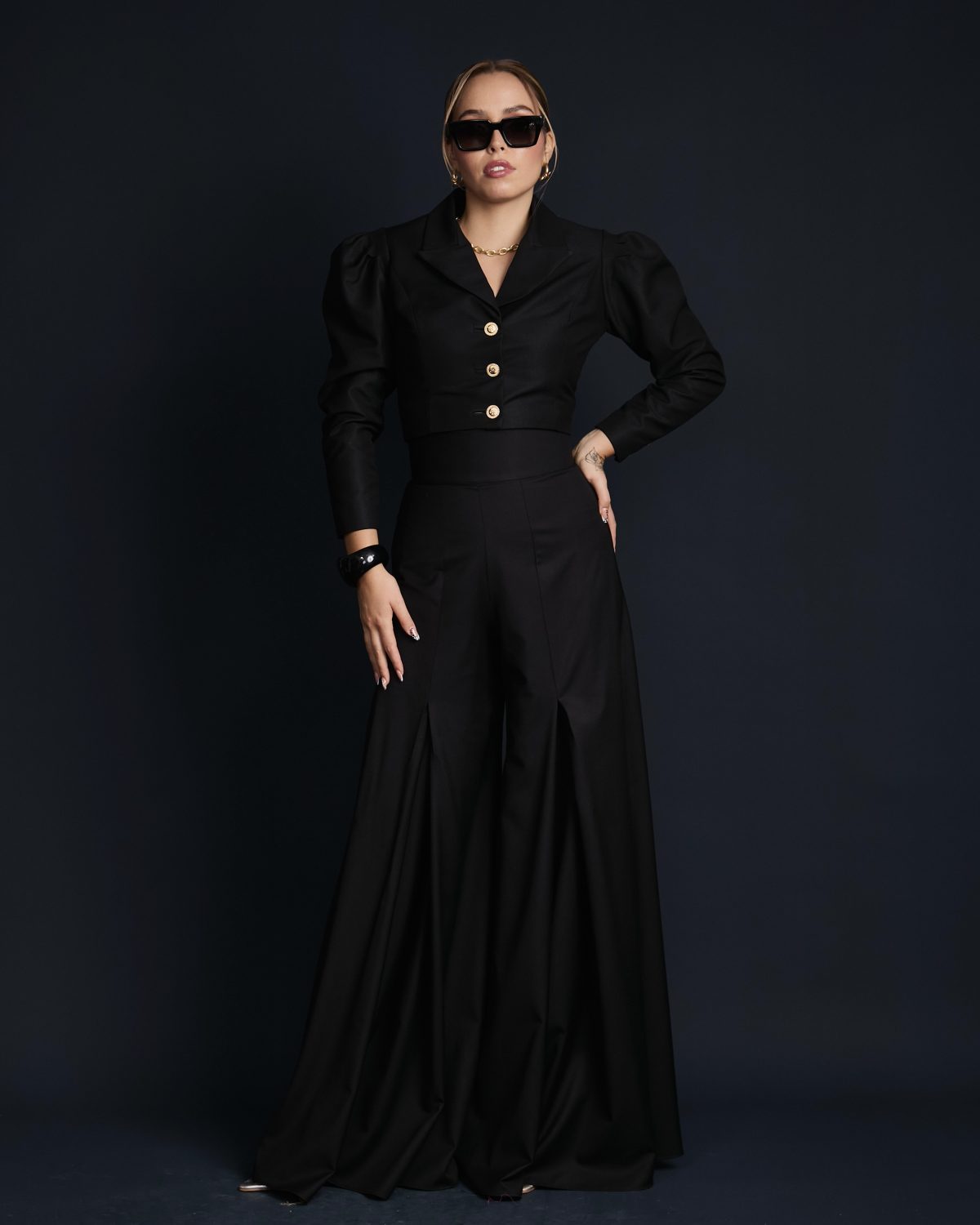 Cropped Jacket Raymi Negro